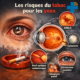 Illustration d'un œil mis en évidence pour souligner l'importance de protéger la vision contre les dangers du tabagisme.