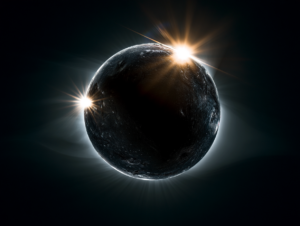 Lunettes de protection pour observer une éclipse solaire en toute sécurité.